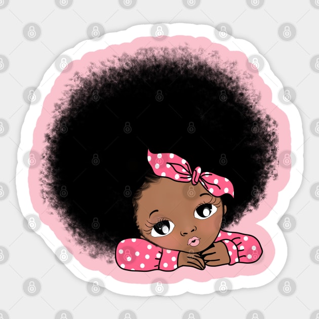 Cutest baby girl ever Sticker by karenhappuchph@gmail.com